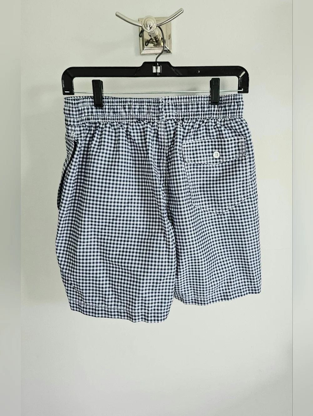 Kanu Surf Men Navy Check Swim Trunks